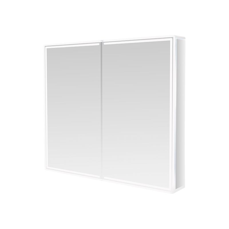 Kabinet Cermin Bilik Mandi Pintar LED Dua Pintu (Dengan Suis Leret Tangan Anti-Kabut) Kabinet Cermin Bilik Mandi Pintar LED Dua Pintu (Dengan Suis Leret Tangan Anti-Kabut)