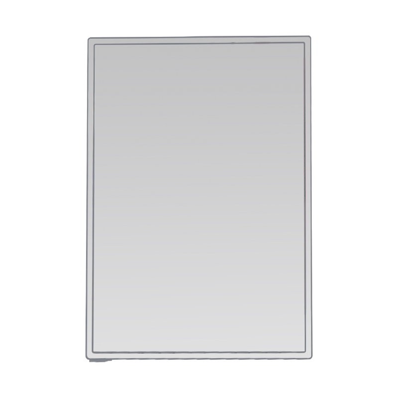 Aluminum Alloy Kalis Air Satu Pintu LED Kabinet Cermin Bilik Mandi