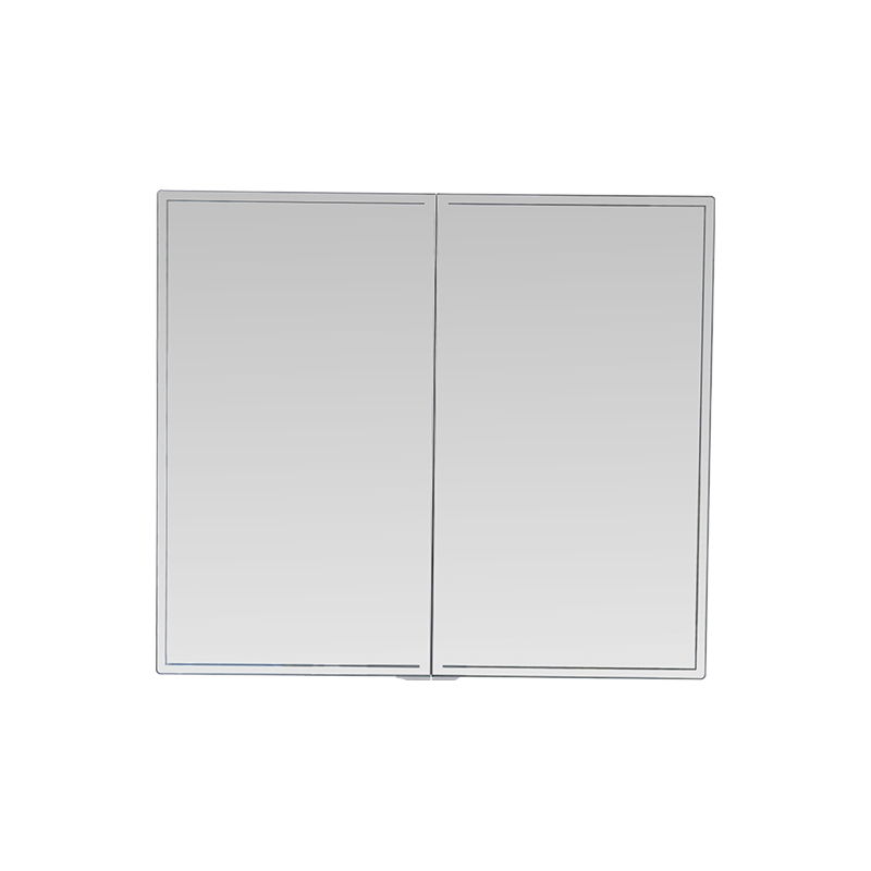 Kabinet Cermin Kalis Air Aloi Aluminium Dua Pintu Dengan Lampu LED Kabinet Cermin Kalis Air Aloi Aluminium Dua Pintu Dengan Lampu LED